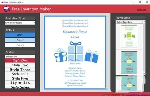 Free Invitation Maker(邀请函制作工具)电脑版 1.1.9.9 官方版