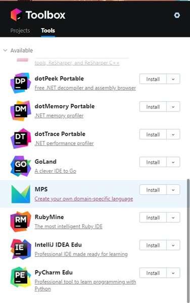 JetBrains Toolbox(JetBrains工具箱)官方版 1.28.1.15219 最新版 JetBrains Toolbox(JetBrains工具箱)官方版 1.28.1.15219 最新版