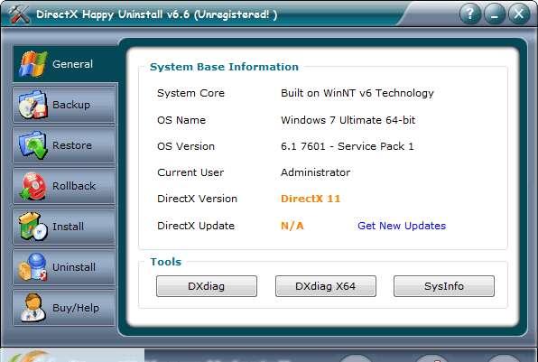 DirectX Happy Uninstall官方版 6.9.2.0525 最新版 DirectX Happy Uninstall官方版 6.9.2.0525 最新版