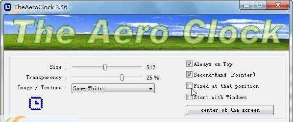 TheAeroClock(透明桌面时钟)官方版 5.44 最新版