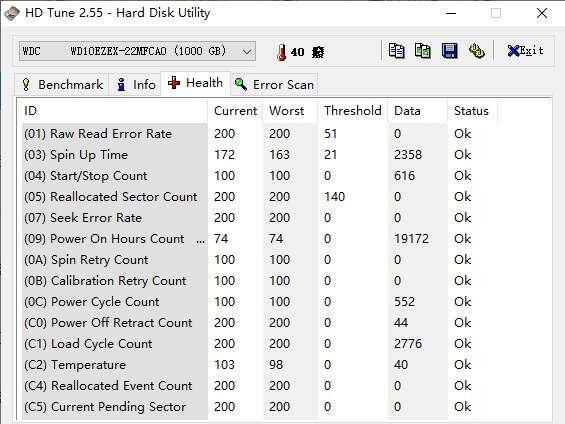 hdtune（硬盘检测工具）v2.55官方版
