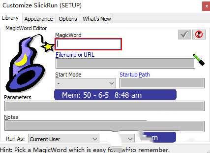 SlickRun(桌面快速运行命令行工具)绿色版  4.4.9.4 官方最新版