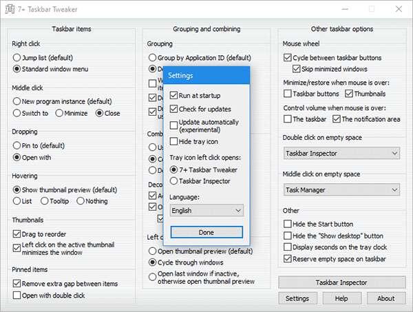 7+ Taskbar Tweaker(任务栏优化工具)最新版 5.14.3绿色免安装版 7+ Taskbar Tweaker(任务栏优化工具)最新版 5.14.3绿色免安装版