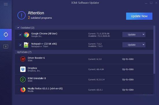 IObit Software Updater(软件更新工具)v7.2.0官方版
