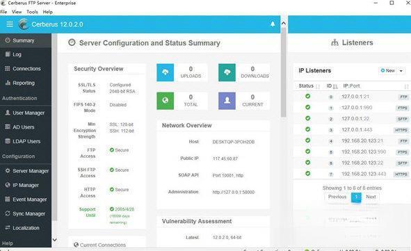 cerberus ftp server中文版 12.0.2 免费版