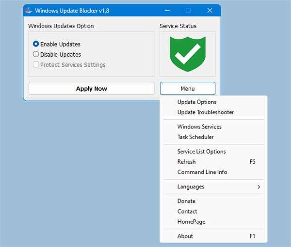 Windows Update Blocker(禁止系统更新)官方版 1.8 最新版