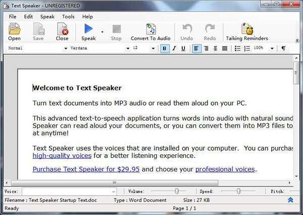 Text Speaker(文本转语音软件)官方版 3.29 最新版 Text Speaker(文本转语音软件)官方版 3.29 最新版