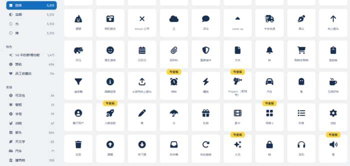 FontAwesome(PS Web字体图标插件)v6.6.0