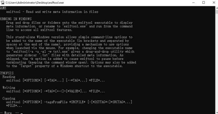 ExifTool图像信息查看工具v13.34中文版