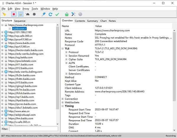 Charles windows抓包工具v4.6.7官方版 Charles windows抓包工具v4.6.7官方版