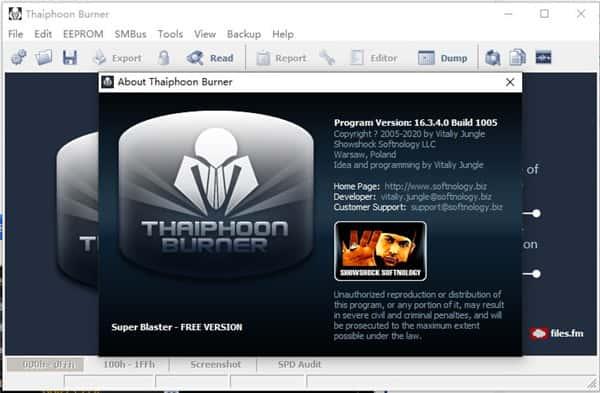 Thaiphoon Burner(内存检测软件)v17.4.1.2