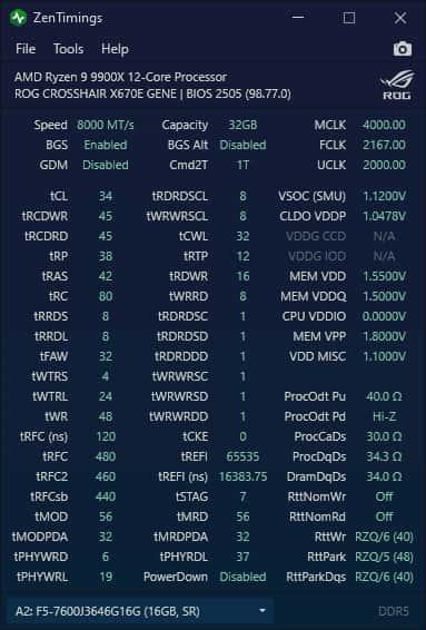 ZenTimings(内存监控程序)v1.35绿色版