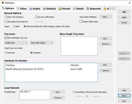 BWMeter(带宽监控测试软件)v9.0.3官方最新版 BWMeter(带宽监控测试软件)v9.0.3官方最新版