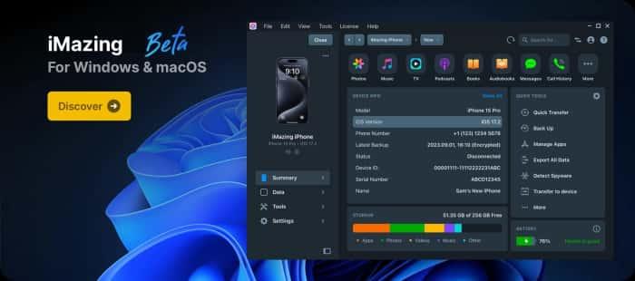 Imazing电脑版(iOS设备管理软件)v3.1.0.1 2025最新版 Imazing电脑版(iOS设备管理软件)v3.1.0.1 2025最新版