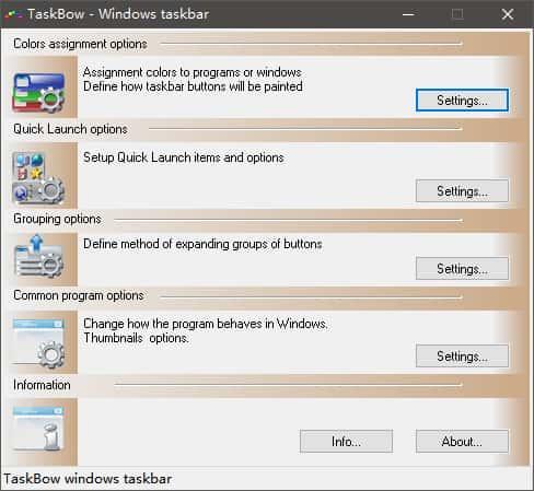 TaskBow(自定义任务栏)v1.1.7.0绿色版