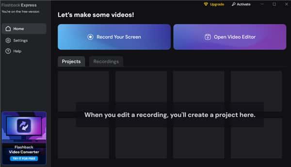 Flashback Express(屏幕录制工具)v7.5.0.343官方版 Flashback Express(屏幕录制工具)v7.5.0.343官方版