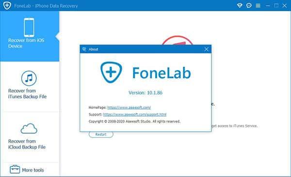 Aiseesoft FoneLab(苹果数据恢复工具)v10.7.38